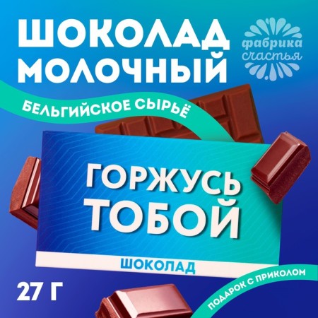 Milk chocolate "Proud", 27 g.