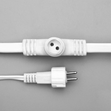 Garland "Curtain" 2 × 1.5 m, IP44, UMS, white thread, 360 LED, white glow, 220 V-5