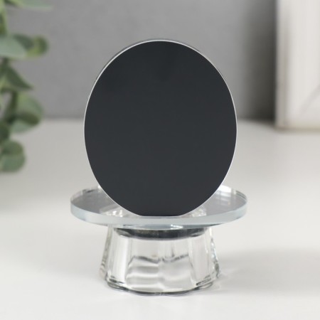 Suvenir glass "Swan on a mirror stand" 6x5x8 cm-2