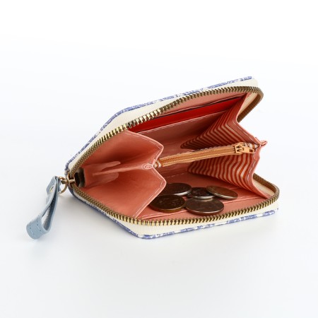 Women's wallet with lightning, blue color-5