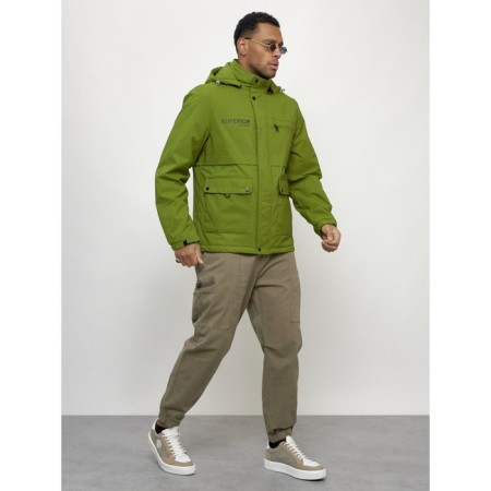 Sports male jacket, size 48, green color-10