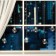 Garland "fringe" 2.4 × 0.7 m with nozzles "balls", ip20, transparent thread, 108 LED, glow white, 8 modes, 220 V