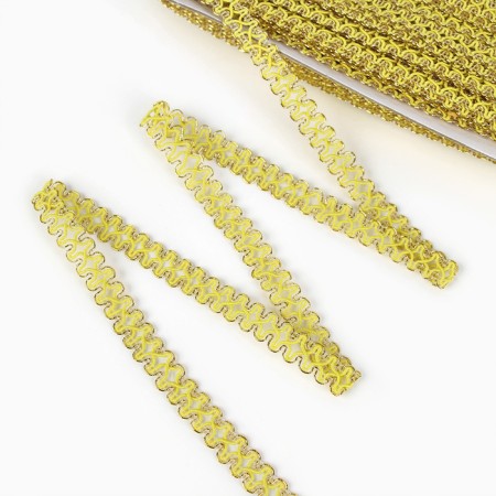 Board braid, with gold along the edge, 1.5 cm, 50 m each-1