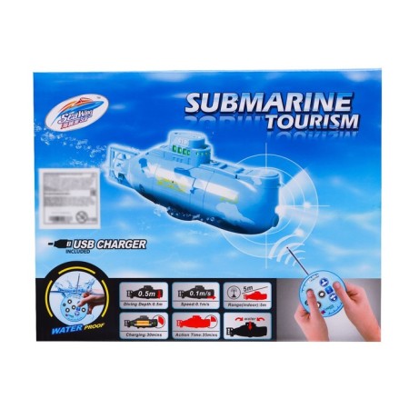 Submarine Radio -controlled “Thunderstorm of the Seas”, light, yellow color-6