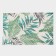 Palm branch rug for the house, 40 × 65 cm, green color