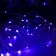 Garland "thread" 10 m dew, IP20, silver thread, 100 LED, purple glow, 12 V