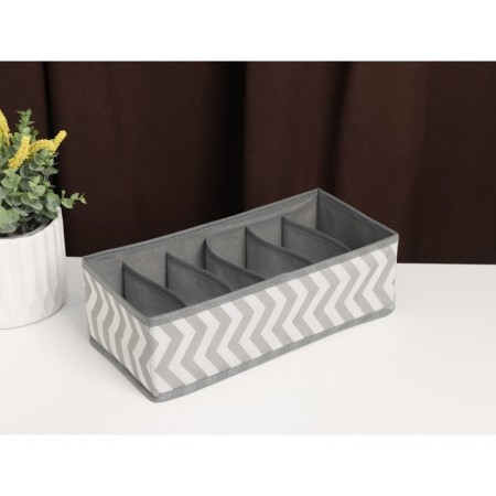 Simetro insider for linen, 6 cells, 32 × 16 × 10 cm, color gray color-1