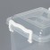 Container for storage with a lid, 4 l, 19.5 × 19.5 × 17.5 cm, transparent