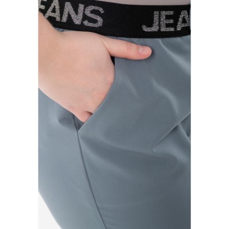 Female trousers, size 54, gray-green color-6