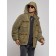 Plush jacket men's, size 48, khaki color