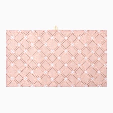 Towel 35x60cm crosses, pink, waffle, 120 g/m, HL100%-5