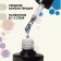 Nail varnish gel, Milk Glitter, 3 phase, 8ml, LED/UV, Transparent color (02)