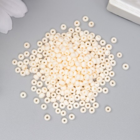 Glass beads 8/0 "Marshmallo. Matte. Bodily" 10 g-1