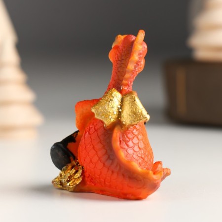 Polystone souvenir "Dragon with coins and cannon" MIX 5.8x4x5.6 cm-3