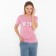 T -shirt female, pink color, size 44