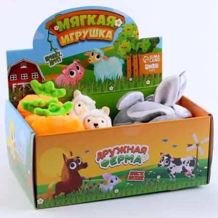 Soft toy "Friendly Farm", mix-5