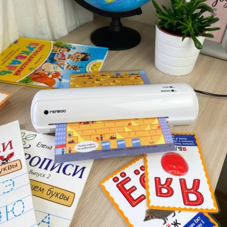 Laminator A4 75-150 microns, 2 shafts, speed 32 cm/min, Geleos, white "LM A4 mini"-10
