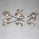 Hamburg chandelier, size 87x24x87 cm, 320W 8xe14 IP 20