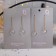 Hanging earrings with rhinestones "chains" elegant, color mix, 5.2 cm
