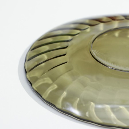 Dessert plate Elica, D = 16 cm, haze, glass-3