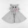 Carnival cape "cat", height 104-128 cm, gray