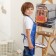 Apron Children's Ethel "Blue Militari", 49 x 39 cm