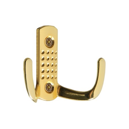 Hook furniture tundra TKD011, two -rod, gold
