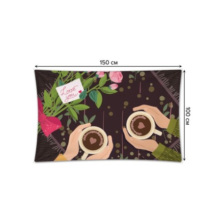 Decorative panel with photo printing "Date", horizontal, size 100x150 cm-1