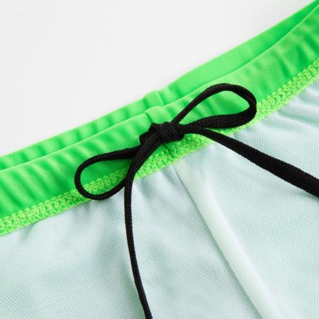 Bathing swimming trunks for a boy minku is plain color green, height 122-128-2