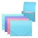 Folder-carte, 12 departments, 600 μm, Erichkrause "Diagonal Pastel", elastic band, embossing, mix