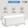 Folding box for a bottle, without printing, white, 12 x 33.6 x 12 cm,