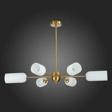 Ceiling Ceiling ST LUCE. SL1180.202.06. Treviso. 6x40 W, E14, 100x100x65 cm, golden color-5