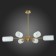 Ceiling Ceiling ST LUCE. SL1180.202.06. Treviso. 6x40 W, E14, 100x100x65 cm, golden color