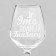 Ground glass "twin" engraving, 350 ml