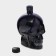 Glass bottle "Skull", 0.77 L, Black color