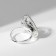 Ring of "ethnic" drop, black color in black silver, dimensionless