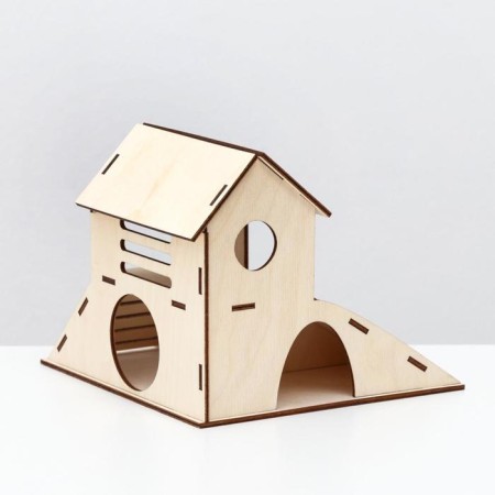 House for rodents, 18 x 18 x 14.7 cm-1