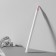 Fabric pencil, self -soothing, 17 cm, white color