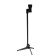 Telescopic tripod with a lamp holder, black, ritter