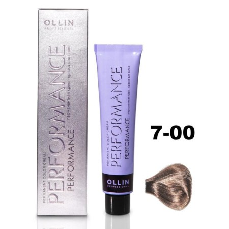 OLLIN PROFESSIONAL PERFORMANCE hair cream, tone 7/00 blond deep, 60 ml