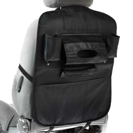 Organizer on the back of the seat 62 × 44 cm, leather, black-1