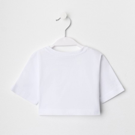 T -shirt Children's shortened KAFTAN "Kotik", p. 38 (146-152 cm), white-8