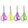 Children's scissors for left -handed 14 cm, Erichkrause Joy Ergo, with rounded ends of blades and ruler, mix