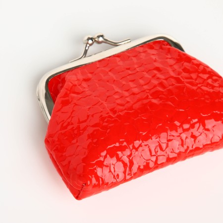Women's wallet on the farmar, red color-2