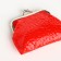 Women's wallet on the farmar, red color