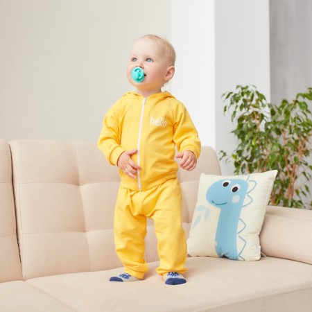 Set: Huds and pants crumb I am "Dogs", height 80-86 cm, color orange color-1