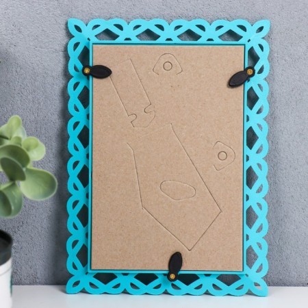 Photo frame 10x15 cm plastic L-7 turquoise (plastic screen)-2