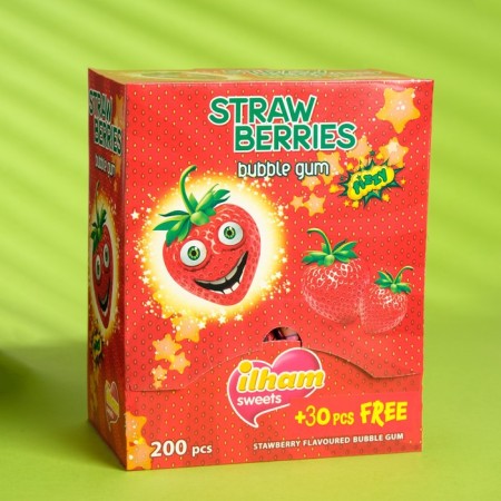 Chewing gum Ilham Sweets, strawberries, 3.5 g-2