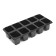 Cassette for seedlings, 10 cells of 100 ml, set of 5 pcs., Black