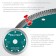Diamond disk Kraftool 36685-125, ultra-thin, d = 22.2 mm, 125 x 1.2 mm